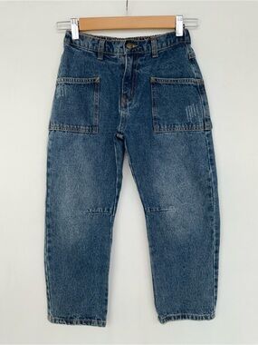 Rylee + Cru Blue Patch Pocket Jeans